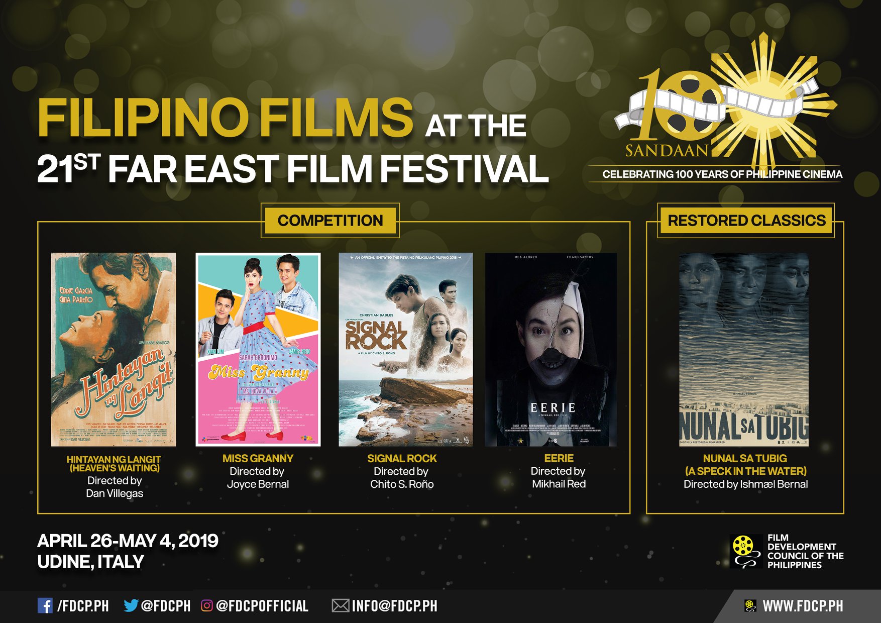 Philippine films go at the Far East Film Festival THEPHILBIZNEWS