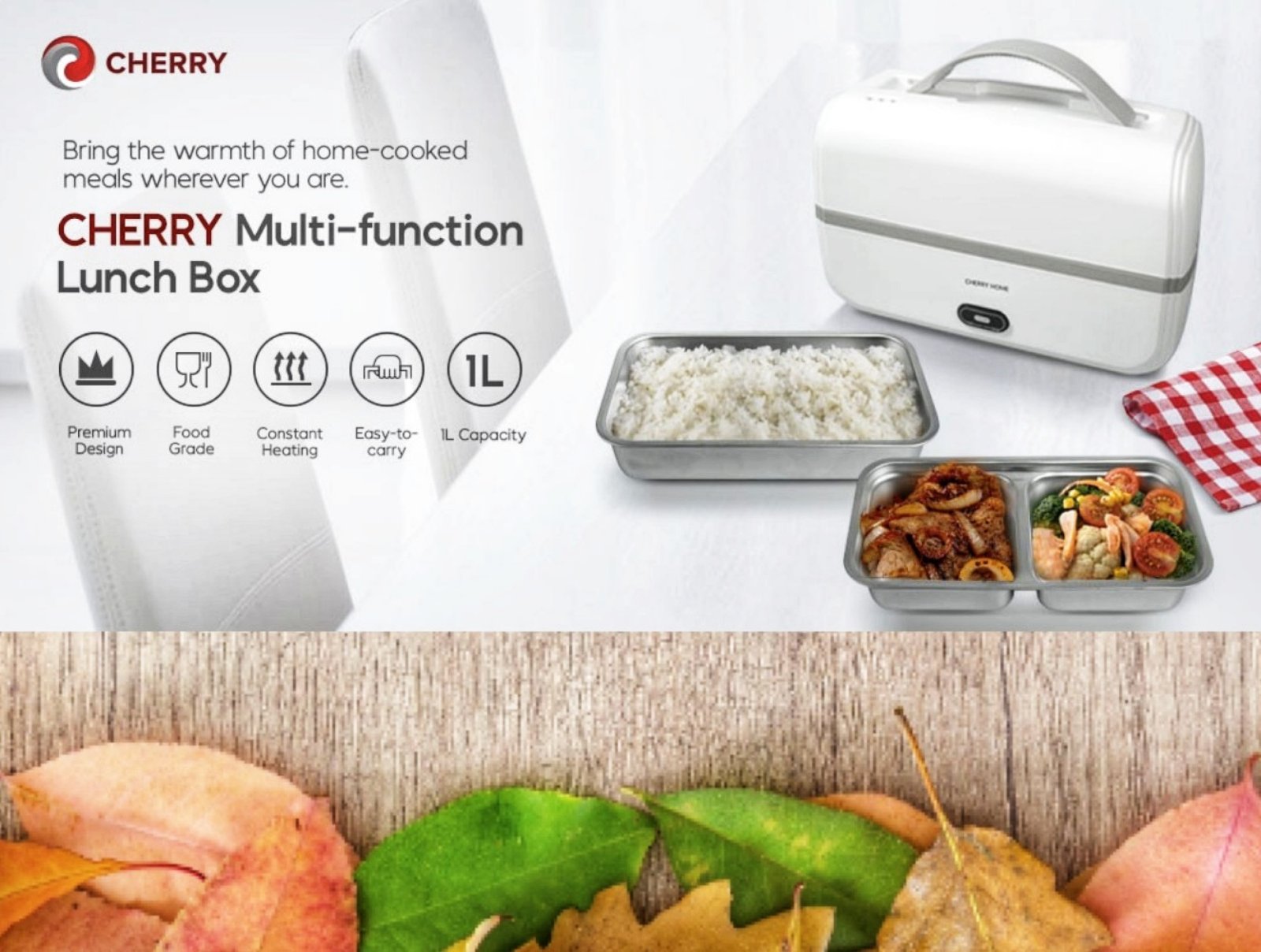 Multi-functional Electric Heating Lunch Box With Home Use